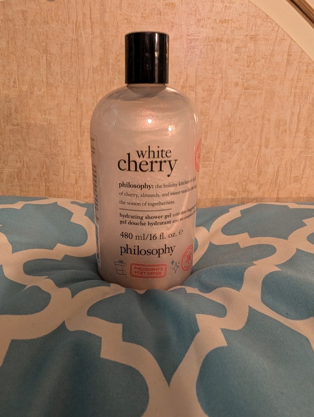 Philosophy NEW White Cherry Hydrating Shower Gel - Black Cap, White Bottle